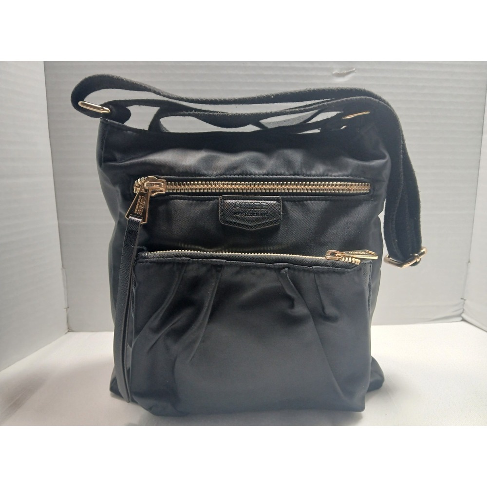 Aimee Kestenberg Tyler Nylon Crossbody Bag Midnight Black Durable Travel Purse